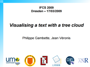 Visualising texts with tree clouds